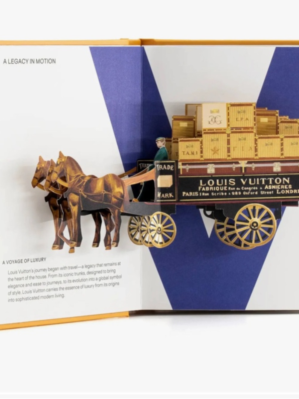 Pop Up Louis Vuitton Orange & Blue Fashion Book - Picture 5 of 10